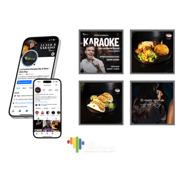 a cell phone with a picture of a person holding a phone