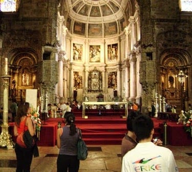 Lisbon - Church of Santa Maria de Belem, one of the most ornately decorated churches