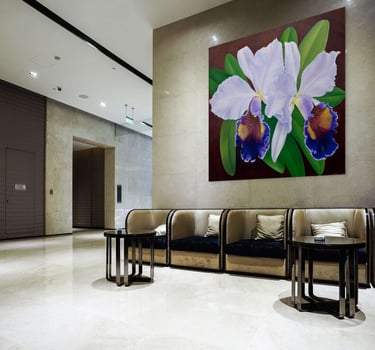 Visualization of Christine Knize’s Monumental Orchid Painting