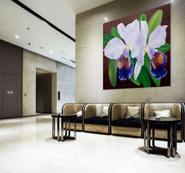 Visualization of Christine Knize’s Monumental Orchid Painting