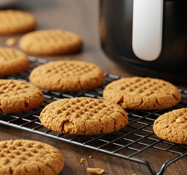 air fryer peanut butter cookies