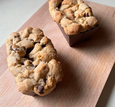 brookie: association de brownie et de cookie mi-cuit