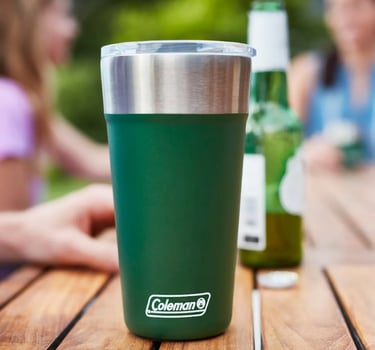 Copo Térmico Coleman Tumbler Com Tampa 600ml Até 15h Gelado Cor Verde