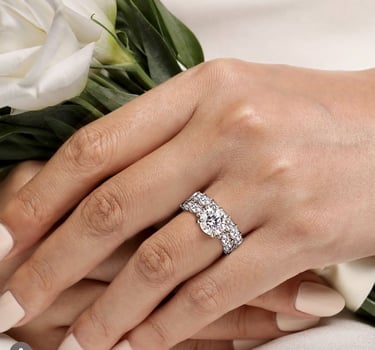 round diamond engagement ring for women