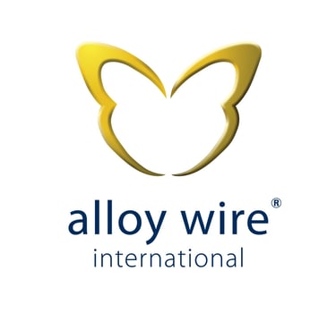 a butterfly on a white background with the words, alloy wire international