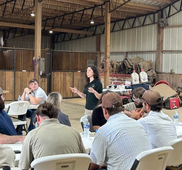 woman speaking at Walker Ranch