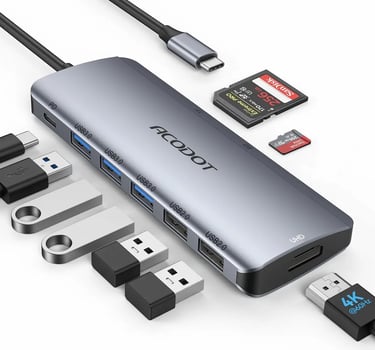 Acodot 9-in-1 USB-C Hub — Best Multiport Option