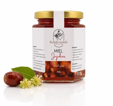 Miel de Sidr Jujubier naturel certifié ONSSA - Bienfaits Sunnah Maroc