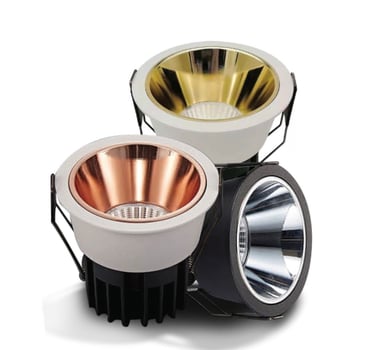 Narrow Trim spotlight with Chrome rose gold gold reflector
