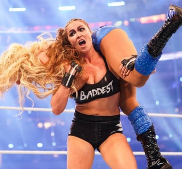 Ronda Rousey fighting in WWE match 