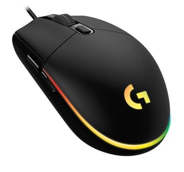 Mouse gamer Logitech G203 Lightsync RGB preto