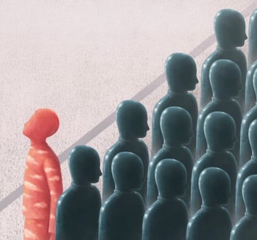 Image showing someone with social anxiety. Therapy for social anxiety