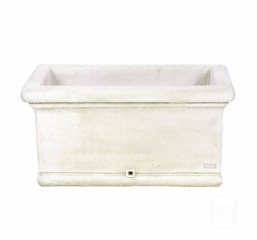 pot, jardinière rectangulaire en pierre