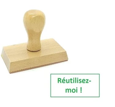 Tampon "Réutilisez-moi"