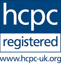 HCPC registered physiotherapist badge