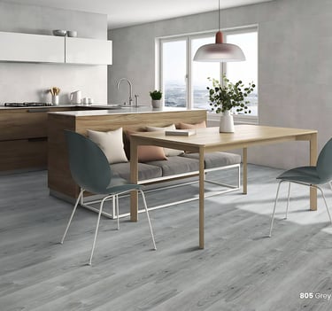 G-F Installed laminate flooring