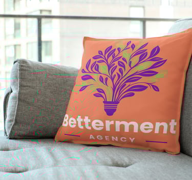 a Betterment Agency cushion
