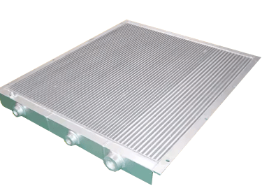 Air compressor radiator with high-efficiency aluminum fins for optimal heat exchange and extended eq