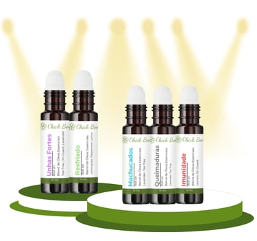 blends sinergias de óleos essenciais em Roll on