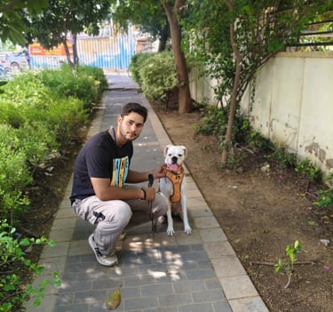 Krishna Vaishnav experienced dog trainer with over 6 years of experience in gurgaon at gurgaondogtra