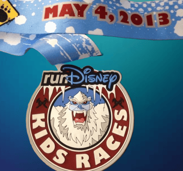 2013 runDisney Expedition Everest Challenge Kids Race Medal