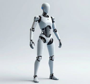 A clean, technical wireframe of a complex 3D character model in a professional rigging environment. Lighting is soft and neutral, using the brand colors #A7BCCB and #1A202C. Modern and sophisticated style.