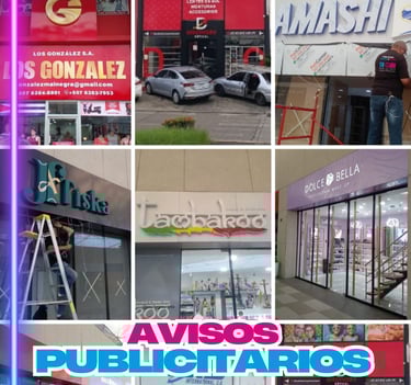 Fabricación Avisos publicitarios
