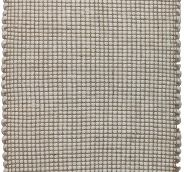 a white and beige rug rug with a white and beige rug