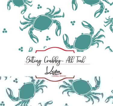 KDCdesigns-Getting Crabby-All Teal