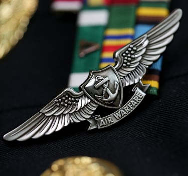 a wing pin badge