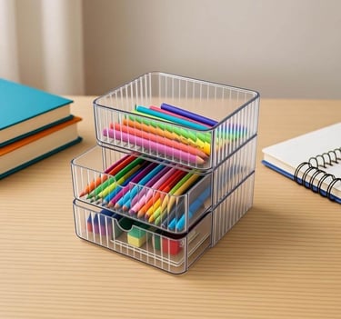 stackable PET drawer bins pull out design wholesale