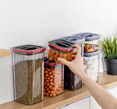 airtight PET food storage canisters wholesale
