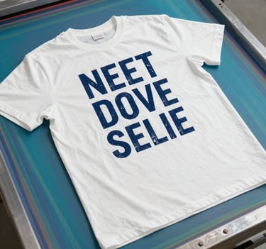 Vibrant digital print on a casual t-shirt displayed on a mannequin.