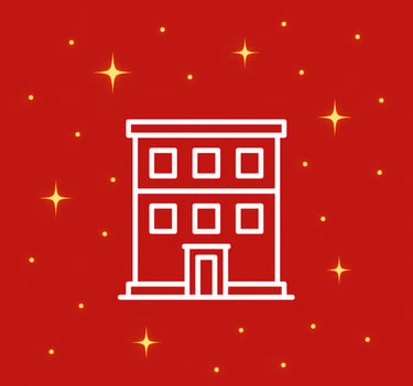 Icône façade bâtiment – isolation extérieure