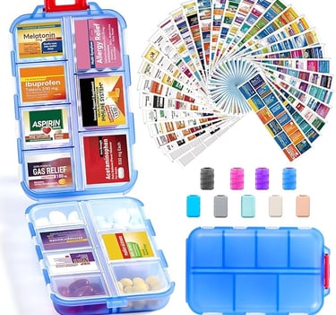 Medicine Pill Organizer for Travel