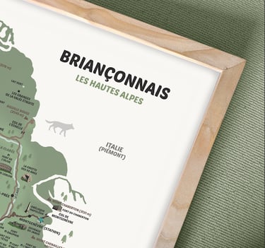 Détail Carte Briançonnais Zéro Cinq Design