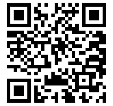 a qr coder with a black and white background