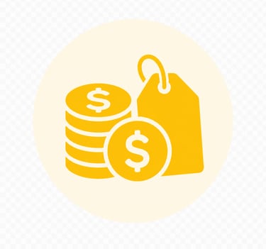 coins with a price tag - affordable skip bin hire prices - good value for money - no extra cost for same day delivery