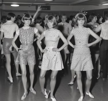 A dimly lit, crowded Detroit cellar club bathed in deep red and amber stage lights with swirling psychedelic patterns.