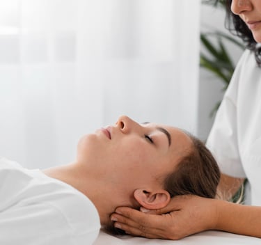 Soin Reiki. Apposition des mains