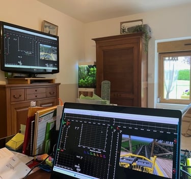 Ecrans durant une séance de neurofeedback