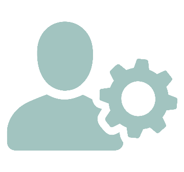 Icon representing recruitment, staffing, and placement solutions