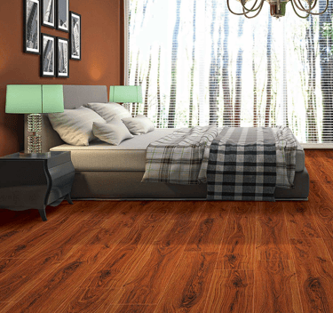 8mm laminate flooring installed image