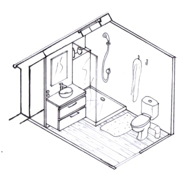 Salle de bain sous combles