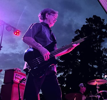 Rusty throws down on bass
