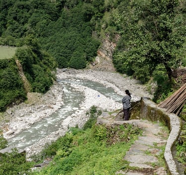 View from Sangam Home Stay, Wachham, ©Himanshu Panchal