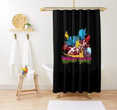 BIZARRELY LUMINARY Merch Shower Curtain