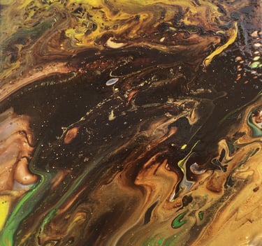 Sables mouvants - Tableau art abstrait - art contemporain - acrylique sur toile