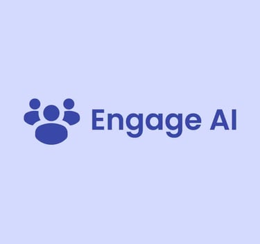 a logo for engage ai