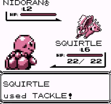 Pokemon - Squirtle versus Nidoran